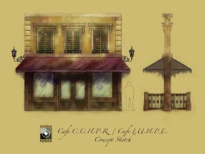 Custom Built Scenery: BCEM - French Bistro Concept