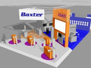 Custom Built Displays: Levy - Baxter Booth Rendering